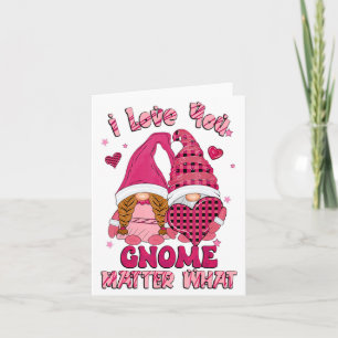 Loving You Gnome What Buffalo Plaid Valenti  Card