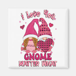 Loving You Gnome What Buffalo Plaid Valenti  Magnet