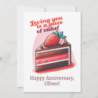 Loving You Is A Piece Of Cake Anniversary 
