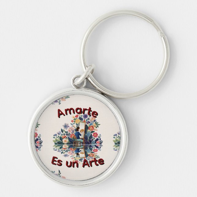 Loving You Is an Art Keychain (Front)