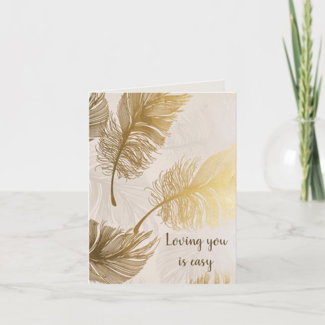 Loving You is Easy card (Front)