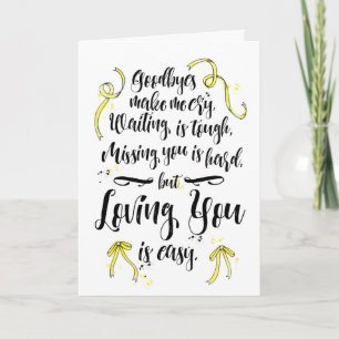 Loving you is easy - Deployment Card