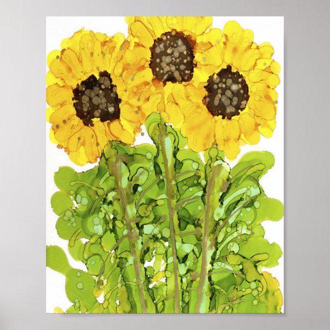 Lovitude Poster 3 Sunflowers (Front)