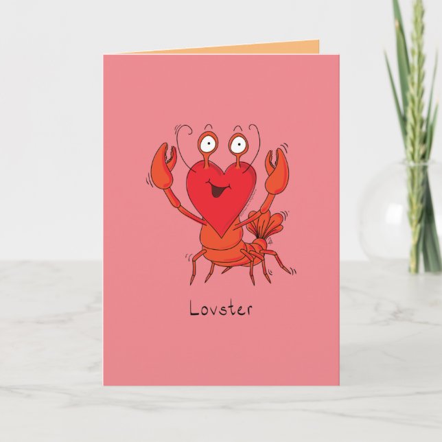 Lovster - Carte de vœux de la Saint-Valentin Love  (Devant)