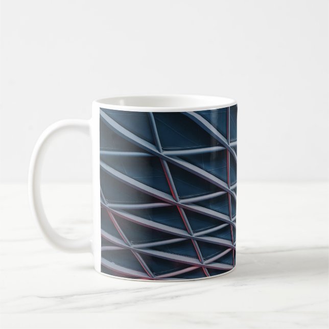 Low-angle photo of building structure coffee mug (Left)