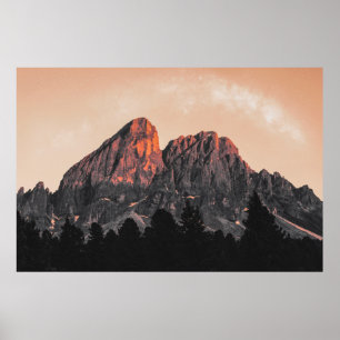 LOW ANGLE PHOTO OF ROCK FORMATION POSTER