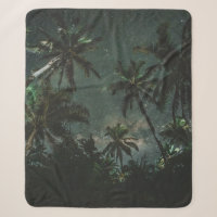 LOW ANGLE PHOTOGRAPHY OF A COCONUT TREES WITH STAR