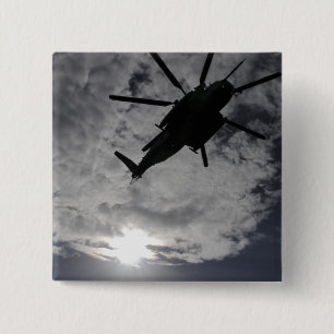 Low angle view of a CH-53E 2 Inch Square Button