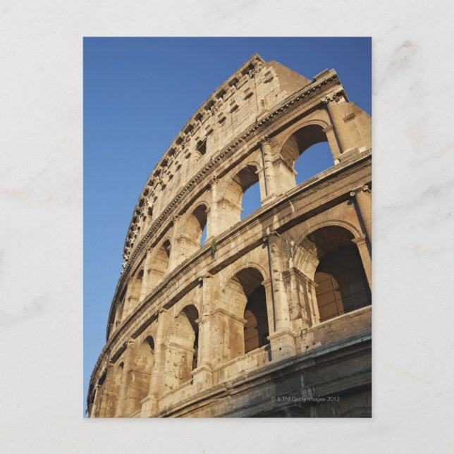 Low angle view of Colosseum Postcard (Front)