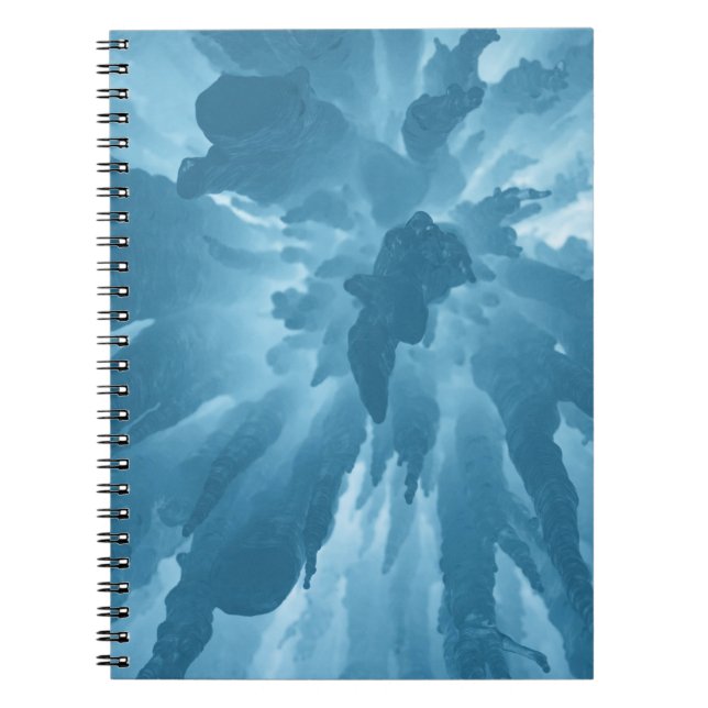 Low angle view of stalactites notebook (Front)
