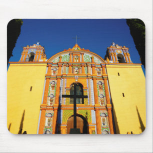 Low Angle View Of Yellow Ornate Church Mouse Pad