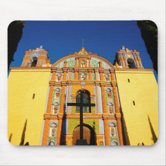 Low Angle View Of Yellow Ornate Church Mouse Pad