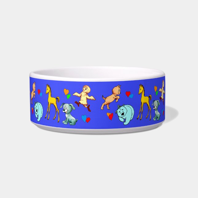 Low animal babies bowl (Front)