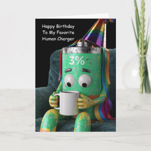 Low Battery Best Friend Birthday Humour Card