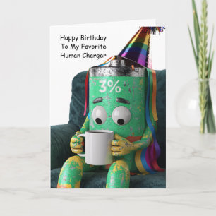 Low Battery Best Friend Birthday Humour Card