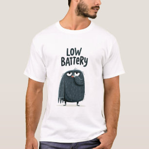 Low Battery Funny Tired Sloth Character Gift T-Shirt