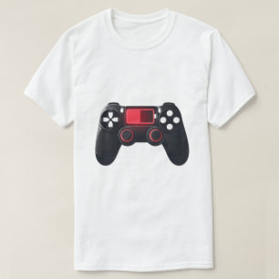 Low Battery Gamer – Minimal Gaming Icon Design T-Shirt