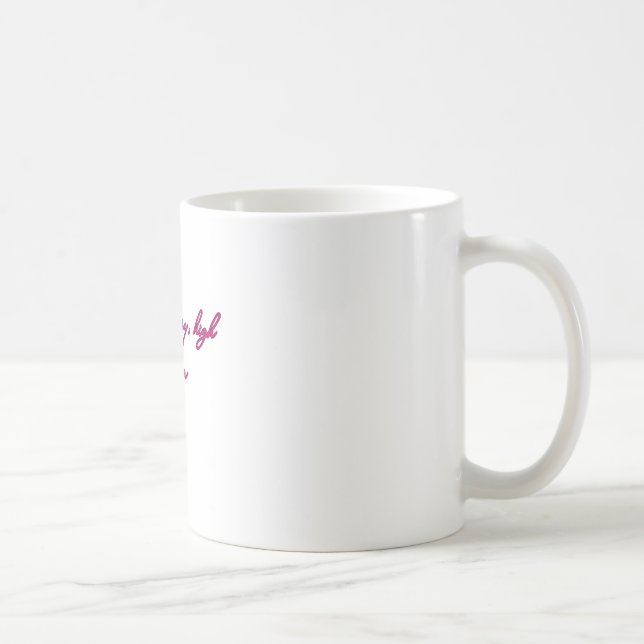 Low Battery, High Drama – Funny Relatable Quote De Coffee Mug (Right)
