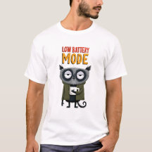 Low Battery Mode Funny Raccoon Office Humour Gift