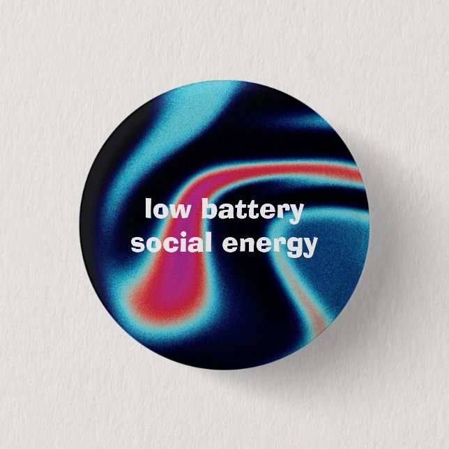 low battery social energy 1 inch round button (Front)