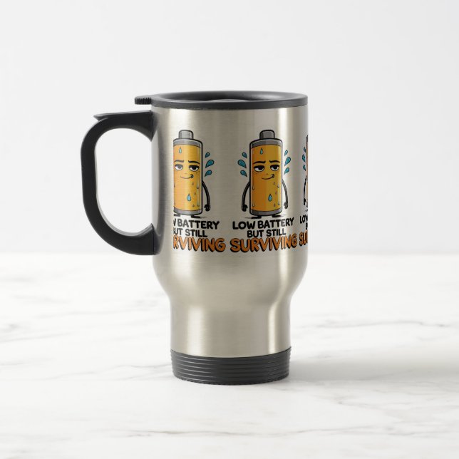 Low Battery Travel Mug (Left)