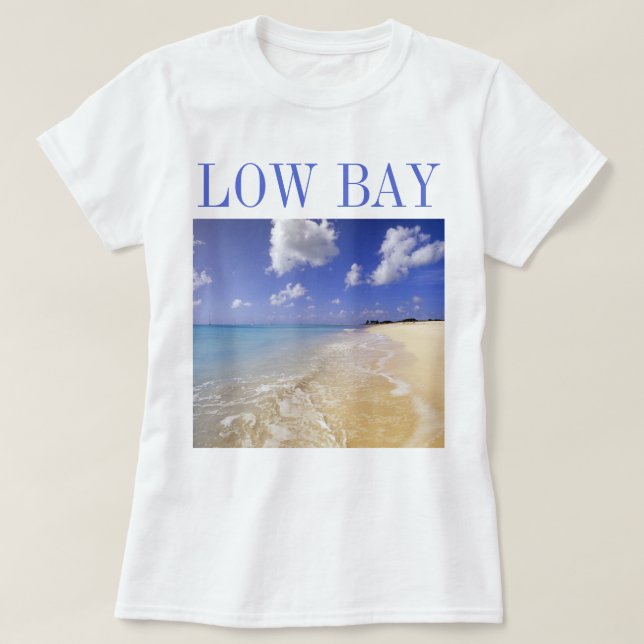 Low Bay Beach, Barbuda, Antigua T-Shirt (Design Front)