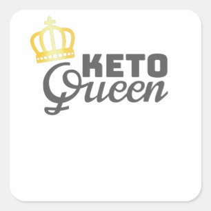 Low Carb Diet Gift Keto Queen Womens Keto Gift Square Sticker