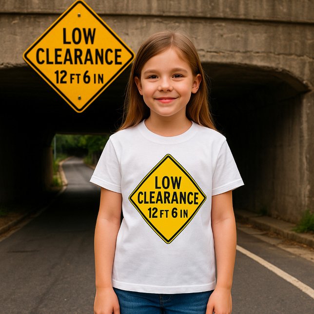Low Clearance Road Sign T-Shirt (Creator Uploaded)