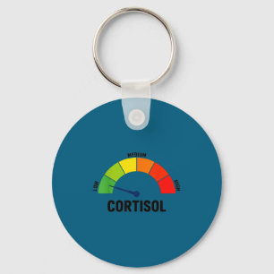Low cortisol levels meme  keychain