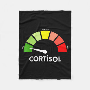 Low cortisol levels v meme fleece blanket