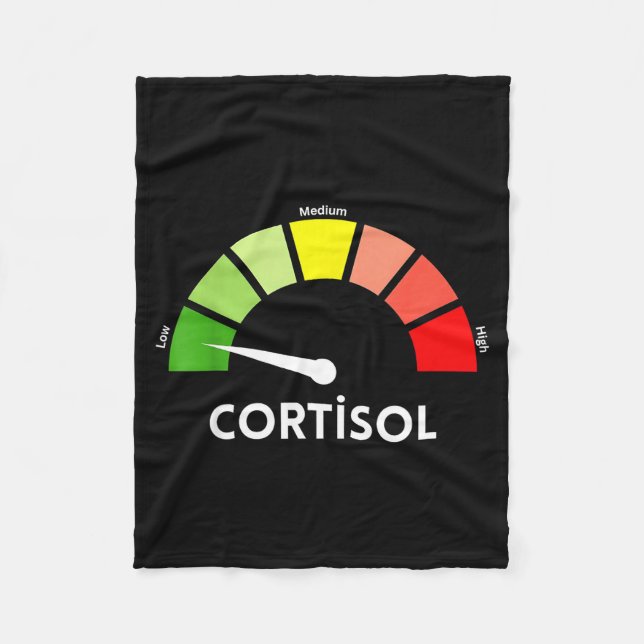 Low cortisol levels v meme  fleece blanket (Front)