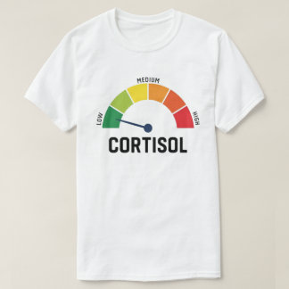 Low Cortisol Meter – Funny Stress Level Gauge T-Shirt