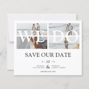 Low Cost Cheap Chic We Do 4 Photos Collage Wedding