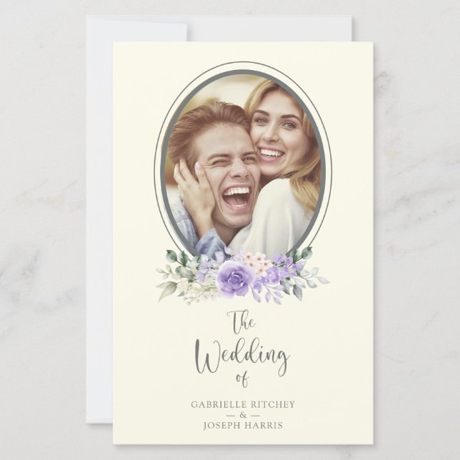 Low Cost Classic Lilac Shades Floral Garland Photo (Front)