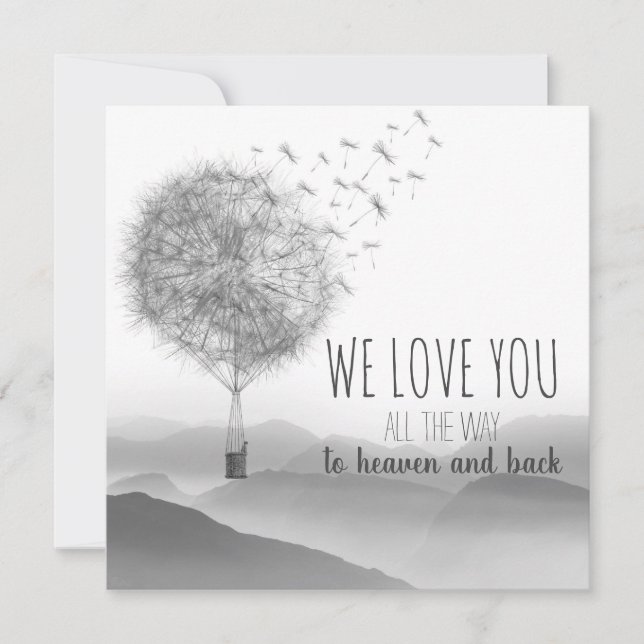 Low-cost condoleance ticket with horse looms | | card (Front)