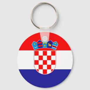 Low Cost! Croatian Flag Keychain