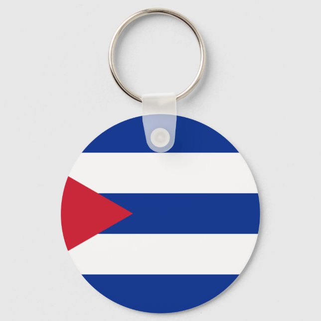 Low Cost! Cuba Flag Keychain (Front)
