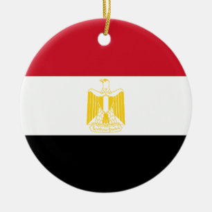 Low Cost! Egypt Flag Ceramic Ornament