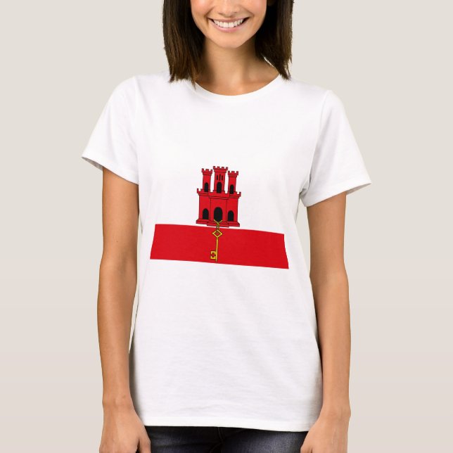 Low Cost! Gibraltar Flag T-Shirt (Front)