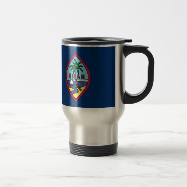 Low Cost! Guam Flag Travel Mug (Right)