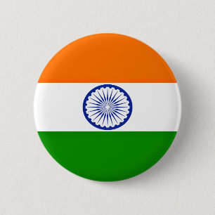 Low Cost! India Flag 2 Inch Round Button