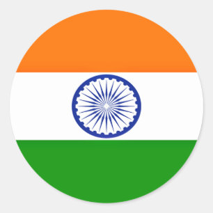 Low Cost! India Flag Classic Round Sticker