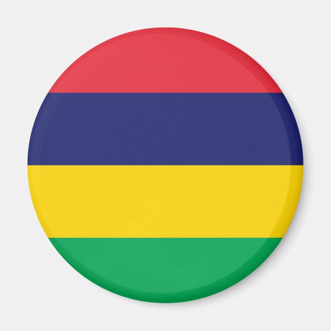 Low Cost! Mauritius Flag Magnet (Front)