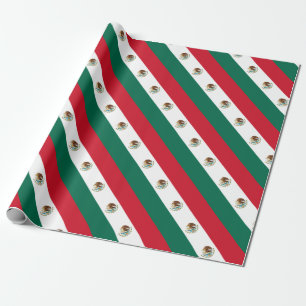 Low Cost! Mexico Flag Wrapping Paper