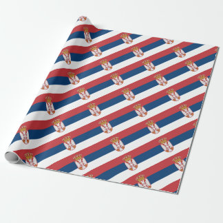 Low Cost! Serbia Flag Wrapping Paper