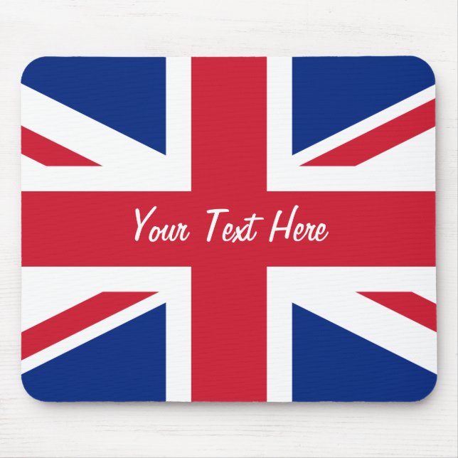Low Cost Union Jack Flag of Great Britain Mousepad (Front)