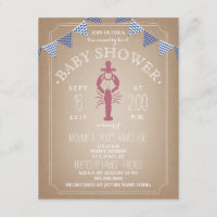Low Country Boil Cardstock Boy Baby Shower