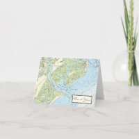 Low Country Chart Folded Note