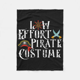 Low Effort Pirate Costume Halloween Costume Fleece Blanket