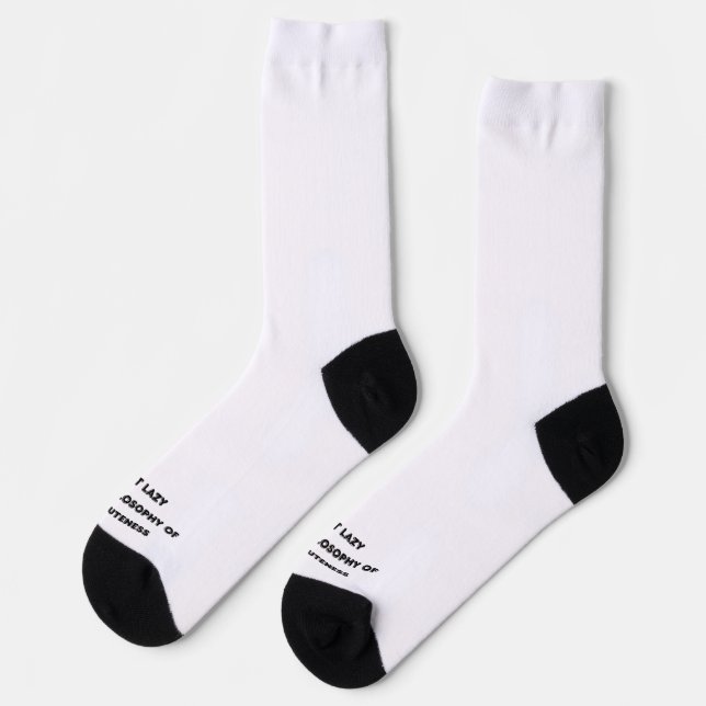 Low Energy, High Cuteness – The Cat Philosophy Socks (Left)
